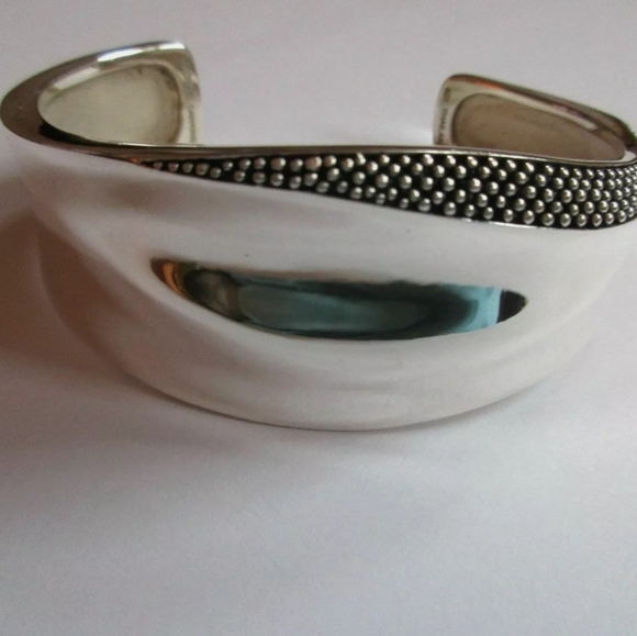 Michael Dawkins Jewelry - Michael Dawkins 925 Sterling Silver Starry Night Open Cuff Bracelet 51.6…